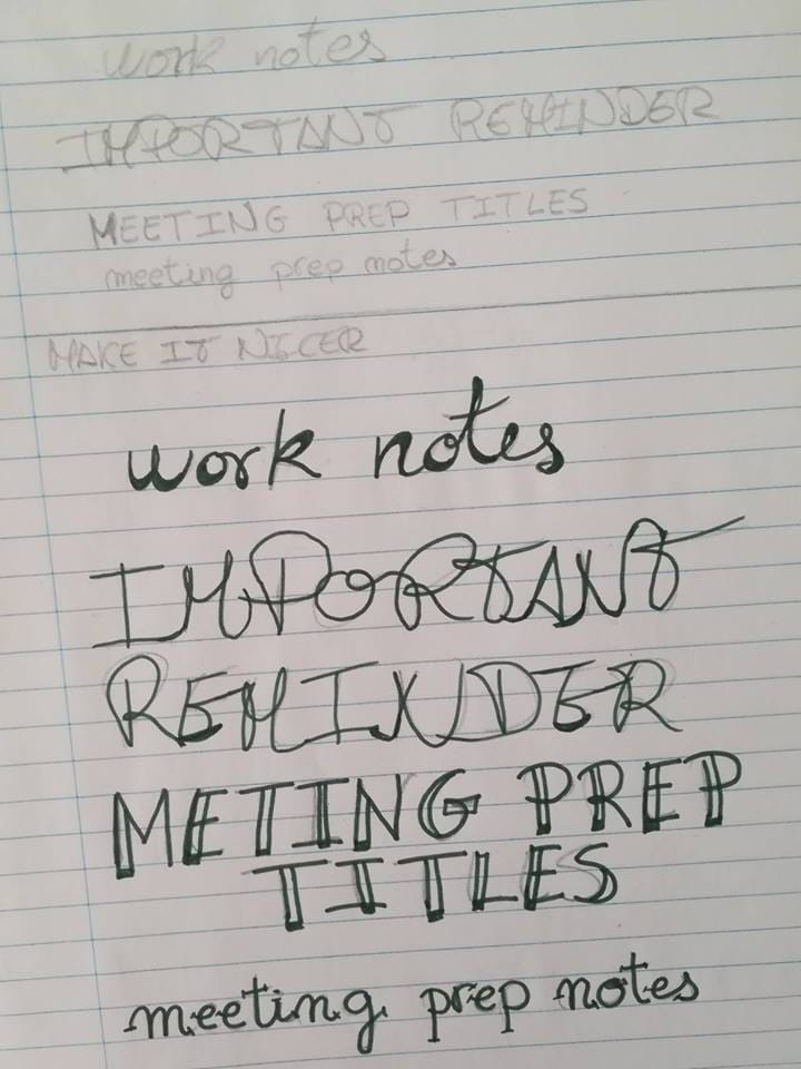 Lettering class - image 3 - student project