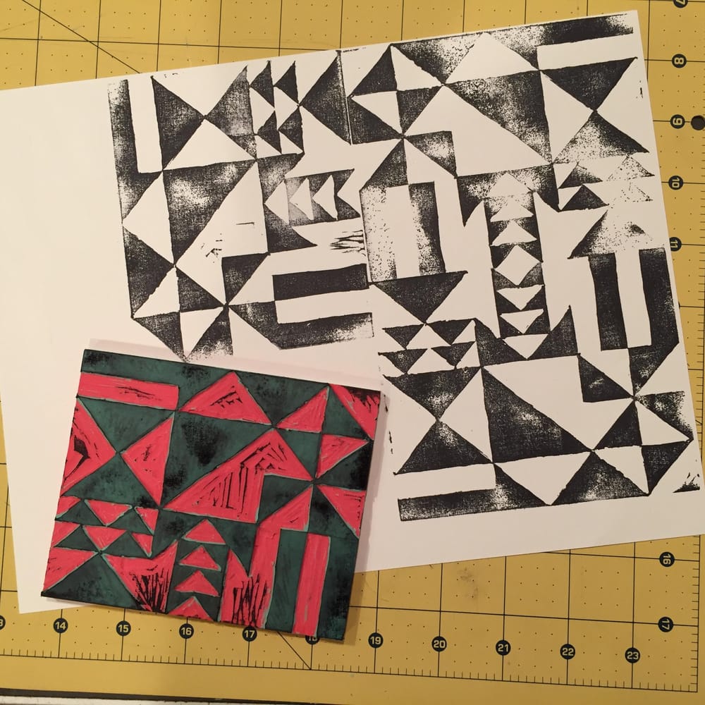 Quilt-Inspired Block Print - image 1 - student project