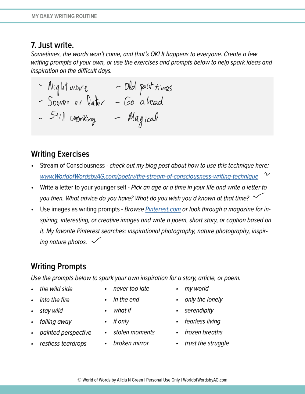 Writing routine - image 4 - student project