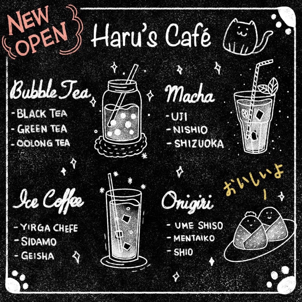 my chalkboard cafeteria menu - image 1 - student project