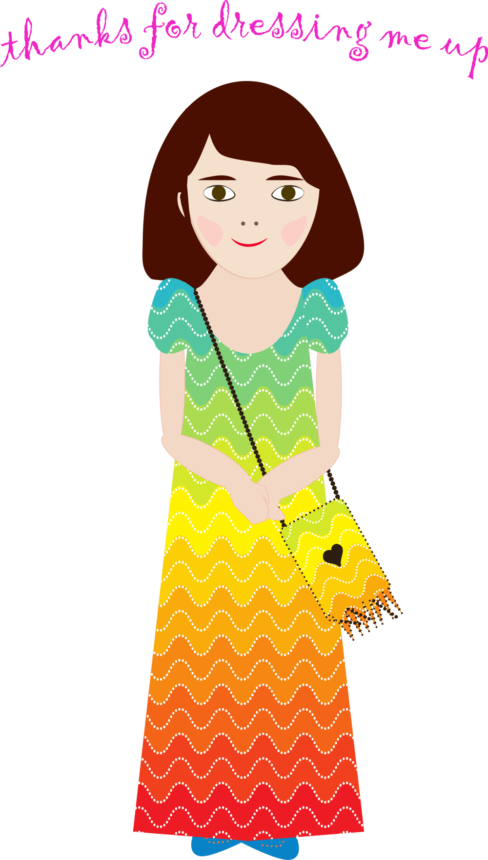 Ombre dress and matching bag - image 1 - student project