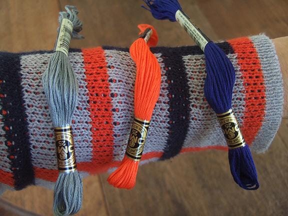 Bracelets to match my blue, orange and grey plaid sweater - image 3 - student project