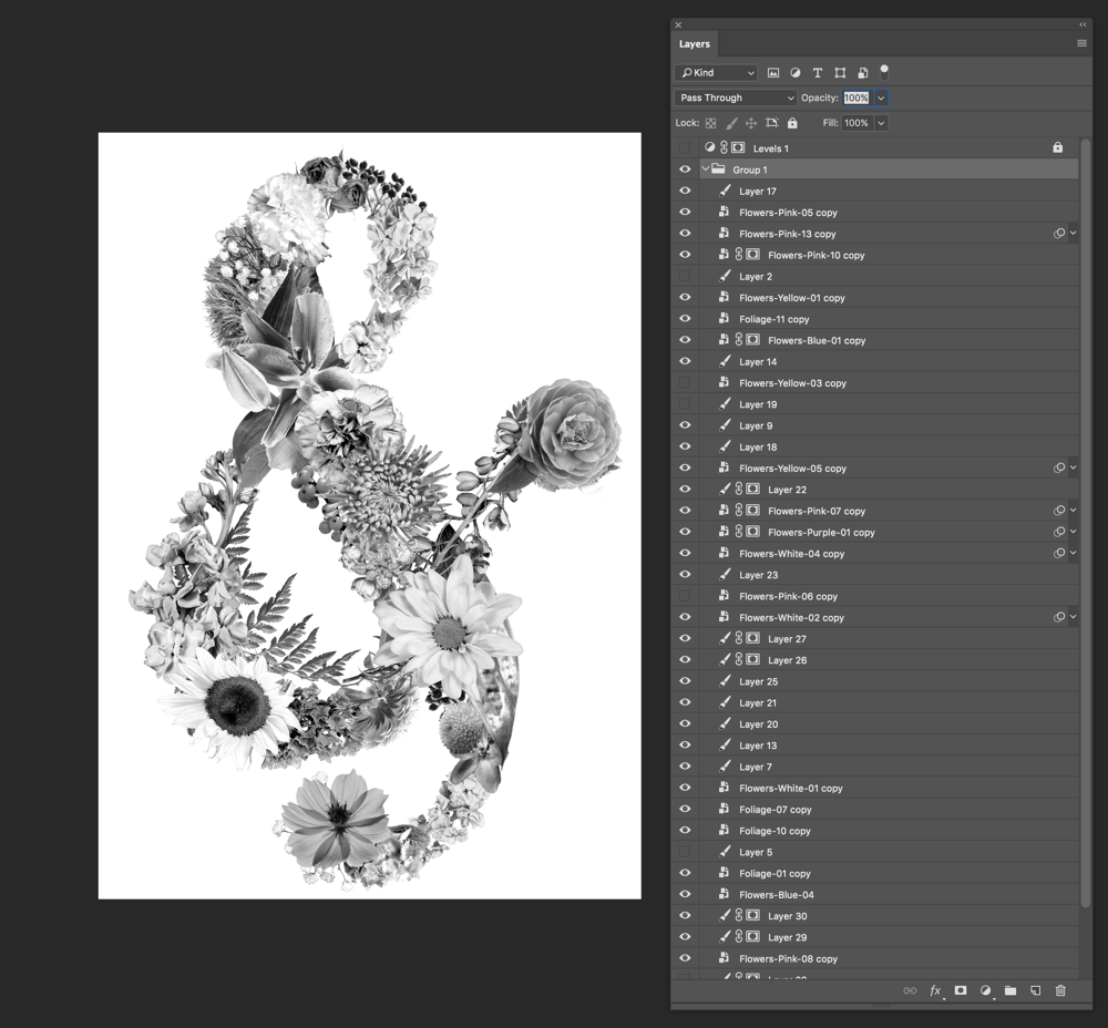 Floral Ampersand - image 2 - student project