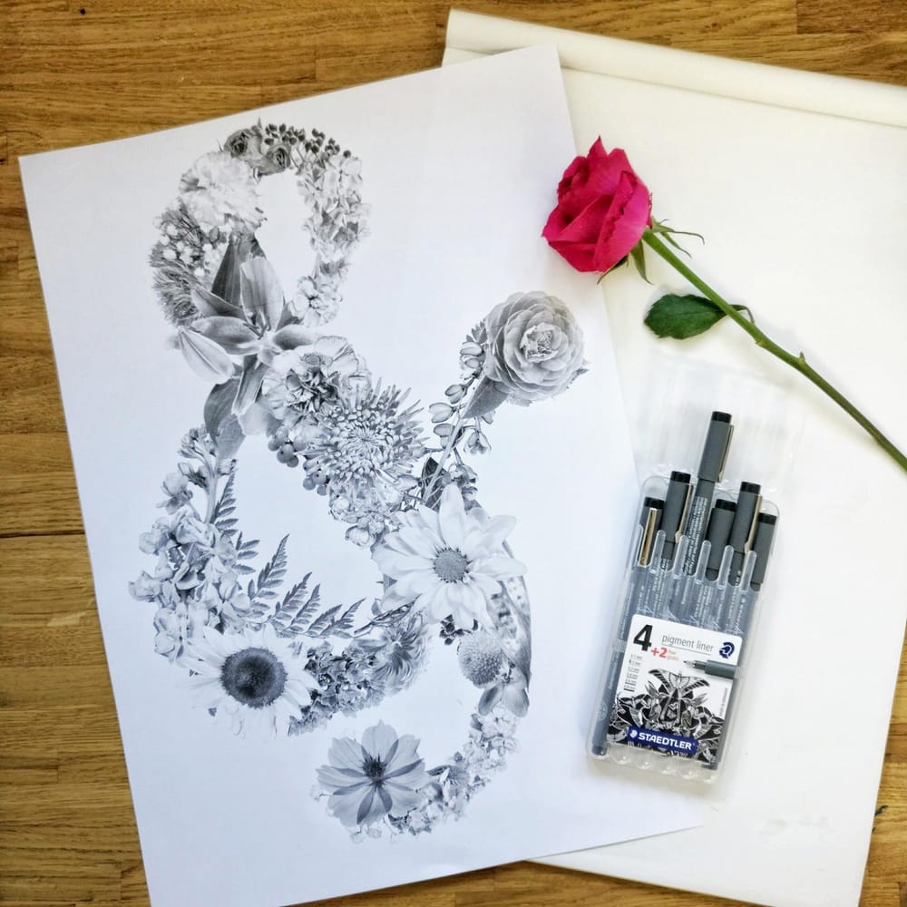 Floral Ampersand - image 3 - student project