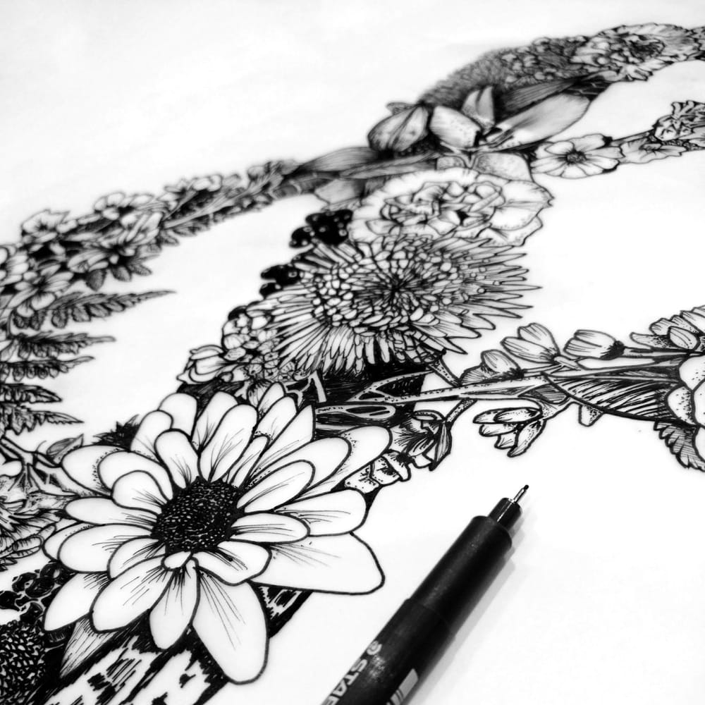 Floral Ampersand - image 4 - student project