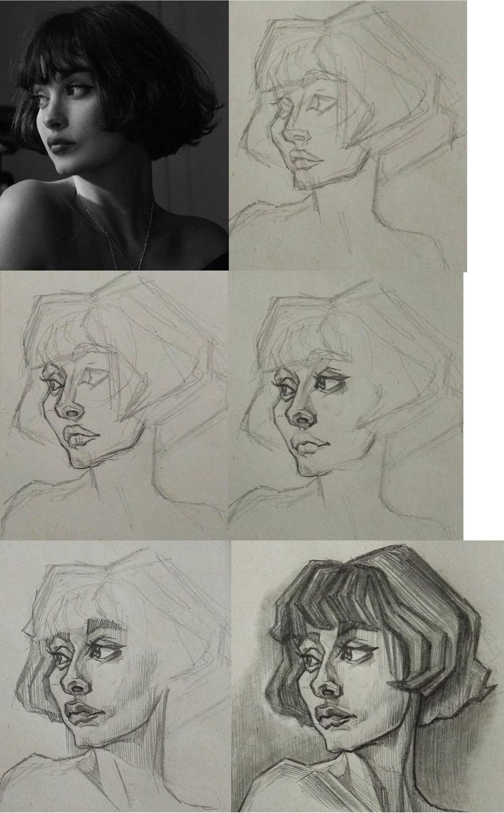 Portrait Studies - image 5 - student project