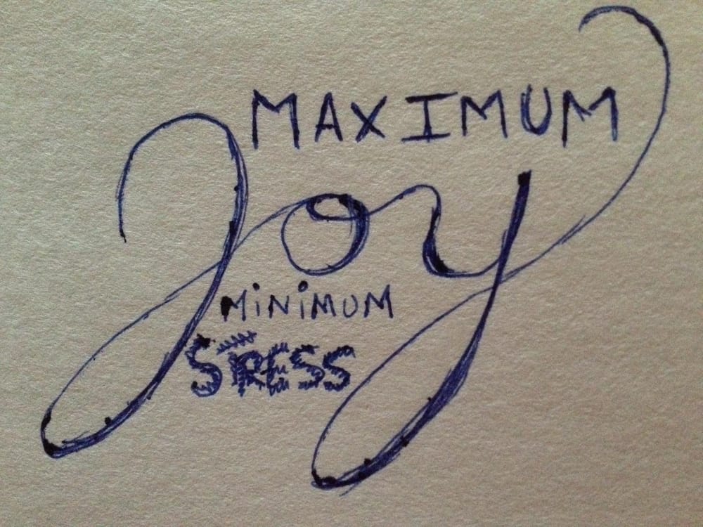 maximum joy, minimum stress - image 1 - student project