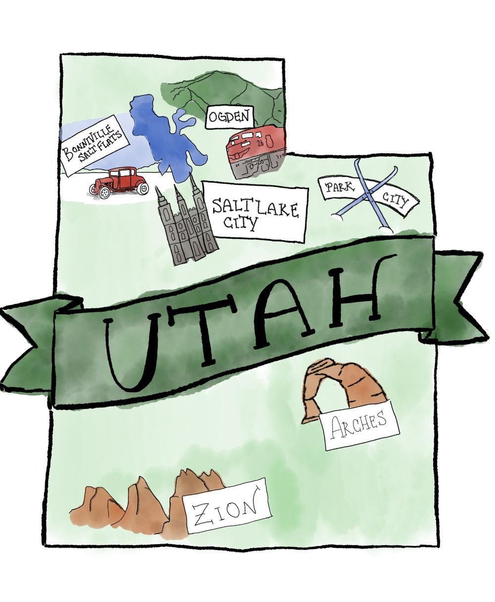 Map Of Utah