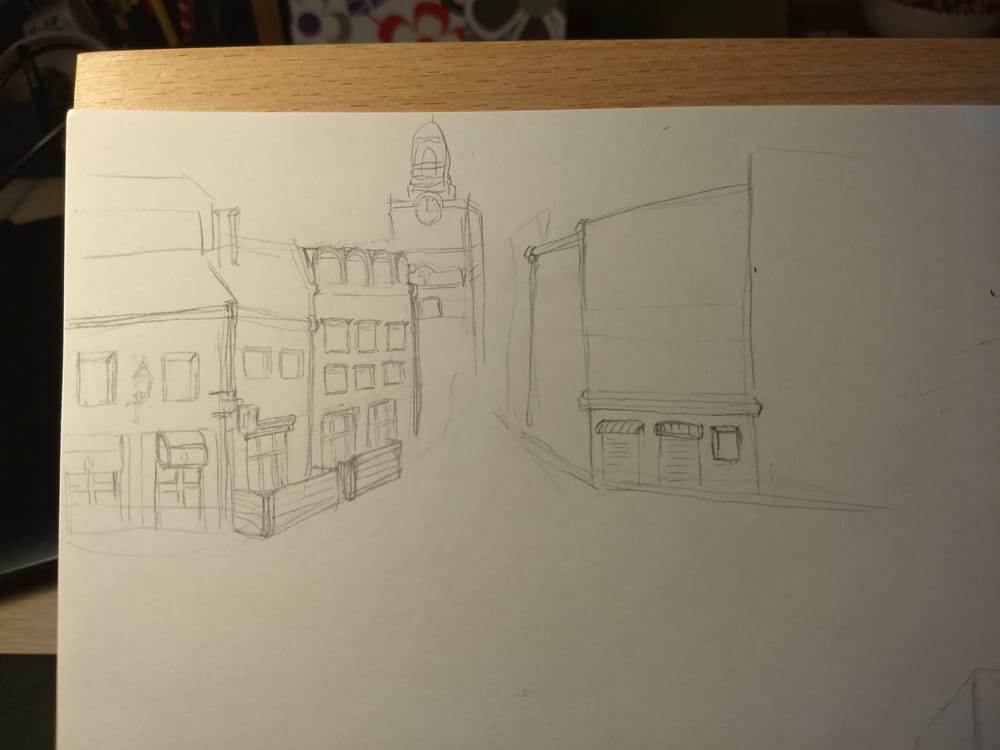 Urban Sketching - image 2 - student project