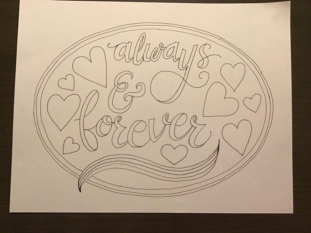 Valentine Coloring Page - image 3 - student project