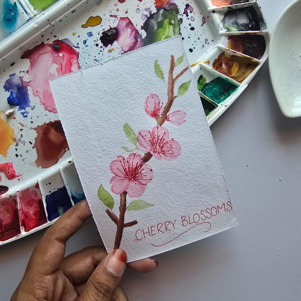 Watercolor flowers - image 1 - student project