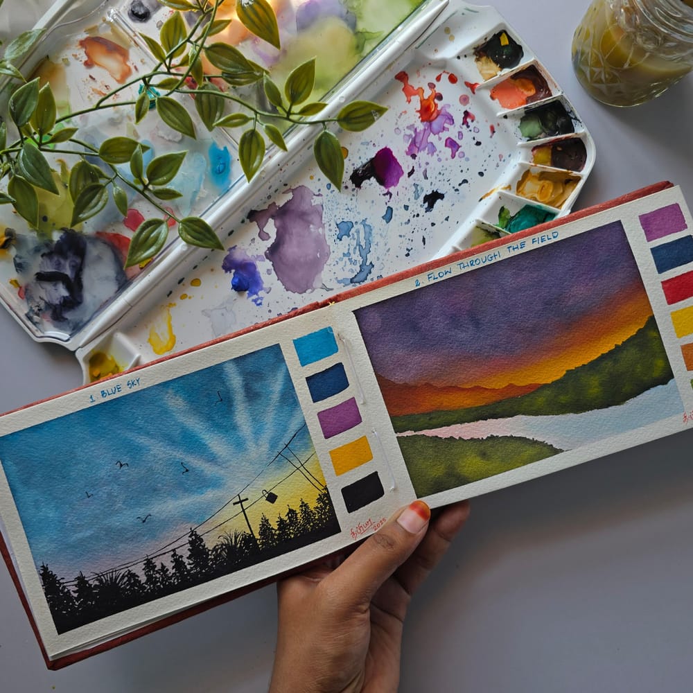 15 days with watercolor - image 3 - student project
