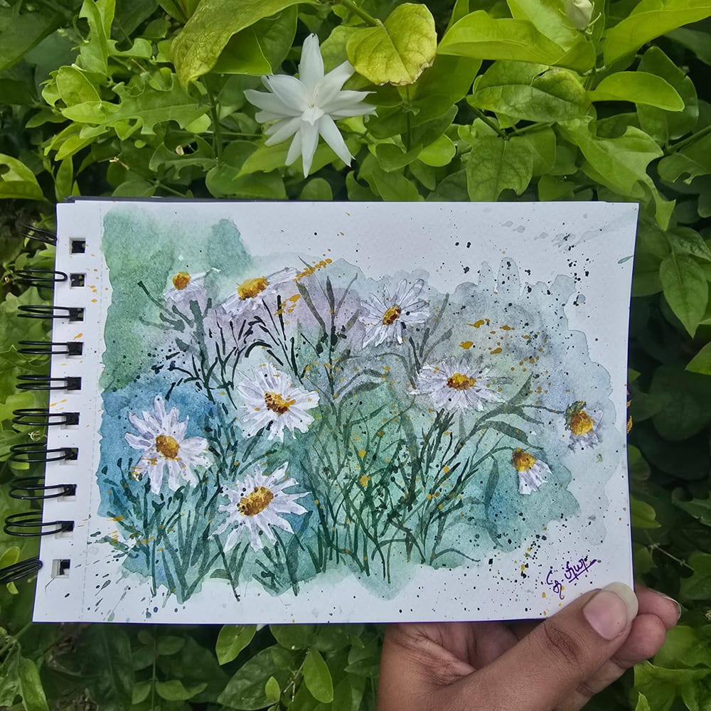 Watercolor study in sketchbook - image 1 - student project