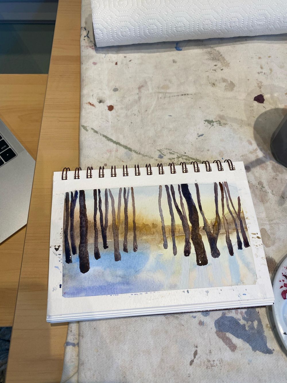 Winter forest landscape - image 1 - student project