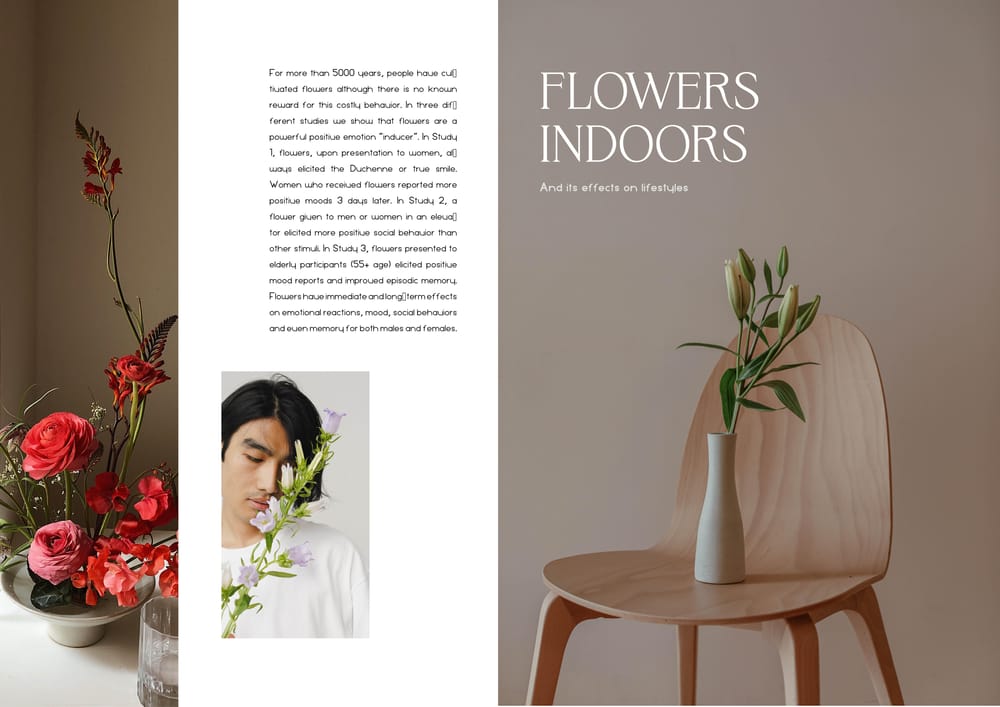 Layout about flowers - image 1 - student project