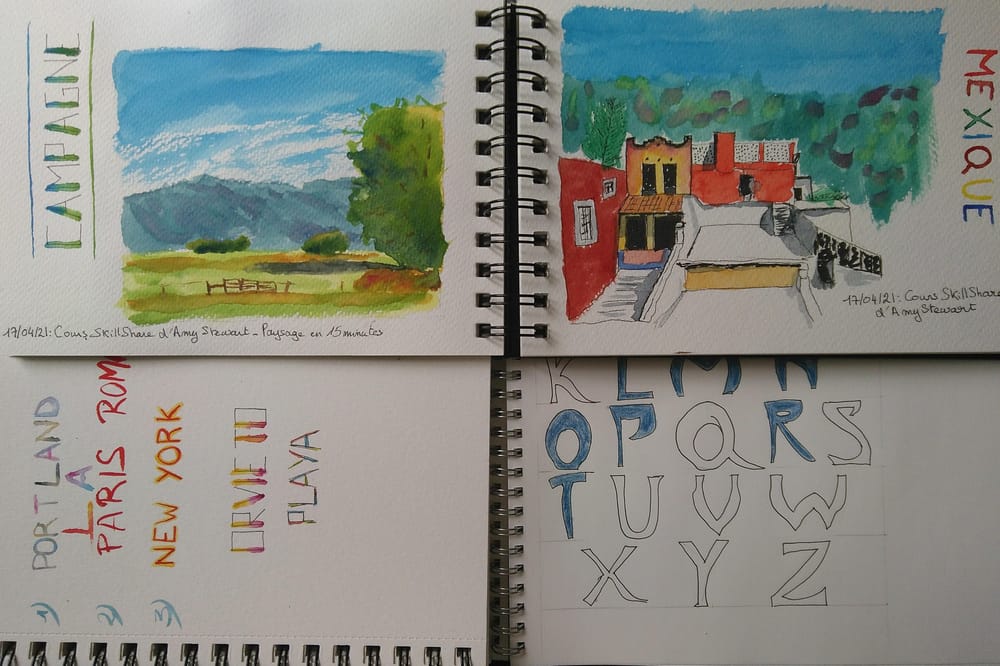 Lettering exercices - image 1 - student project