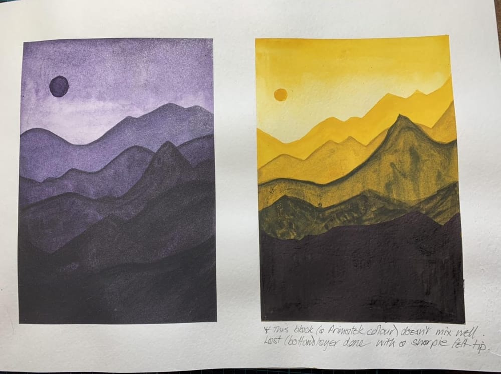 Layered mountains - image 1 - student project