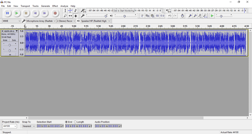 First Class Audio File - image 1 - student project