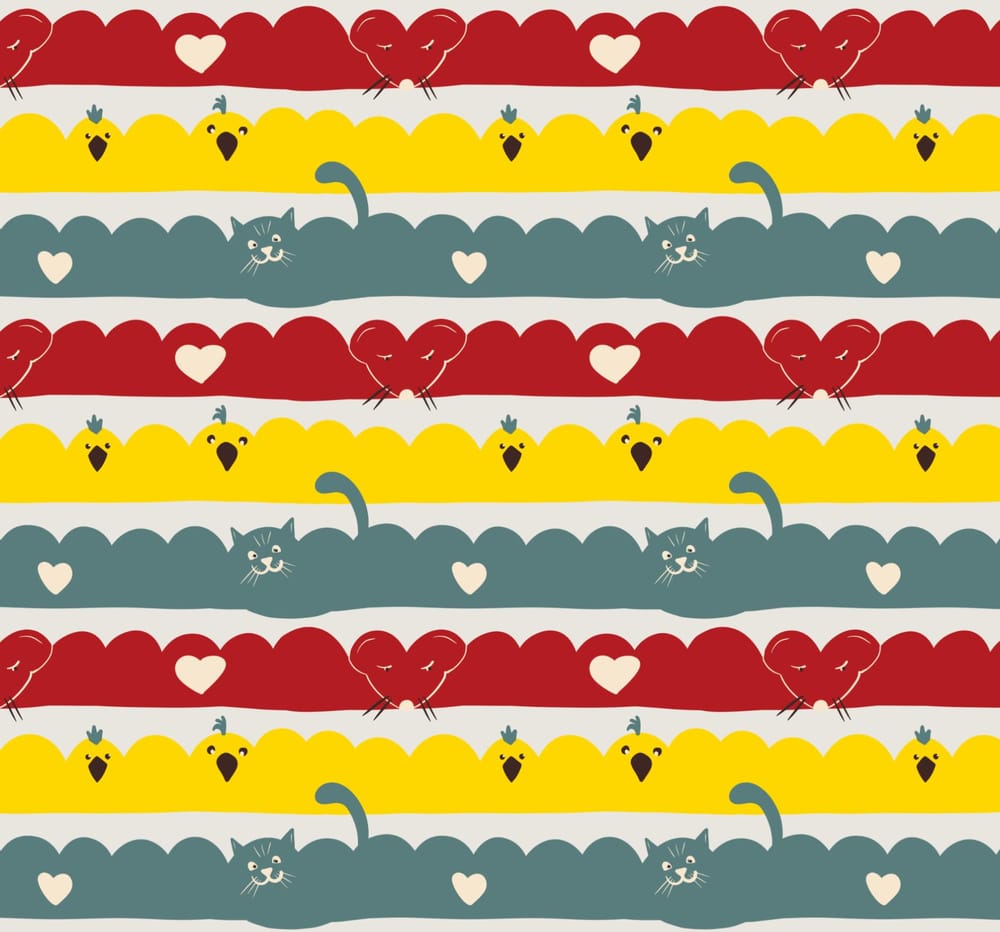 Hidden animals scallop pattern - image 2 - student project