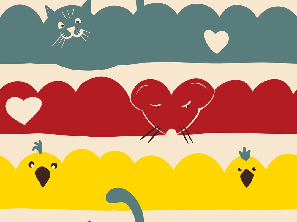 Hidden animals scallop pattern - image 1 - student project
