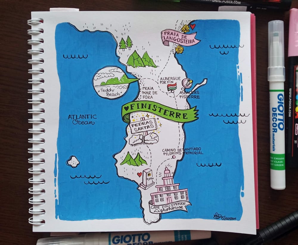 Map of Finisterre (Spain) - image 1 - student project