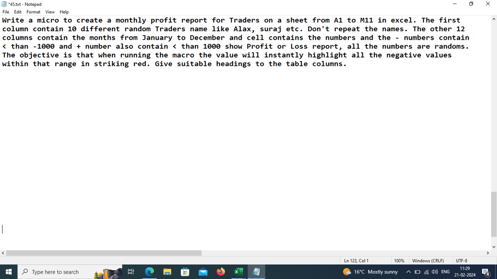 Making Monthly Profit Report For Traders - image 4 - student project
