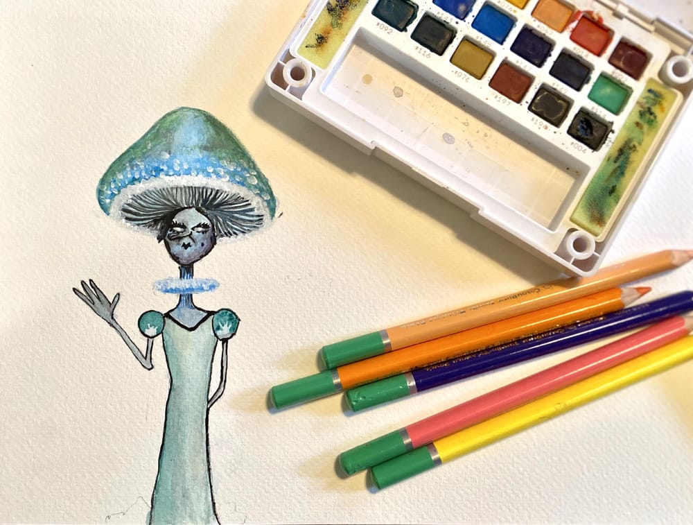 Mushroom Lady - image 1 - student project