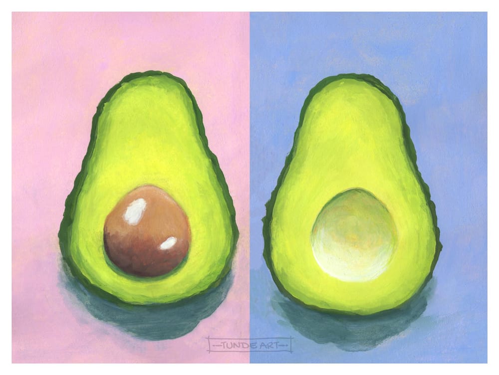 Avocados with Gouache - image 2 - student project
