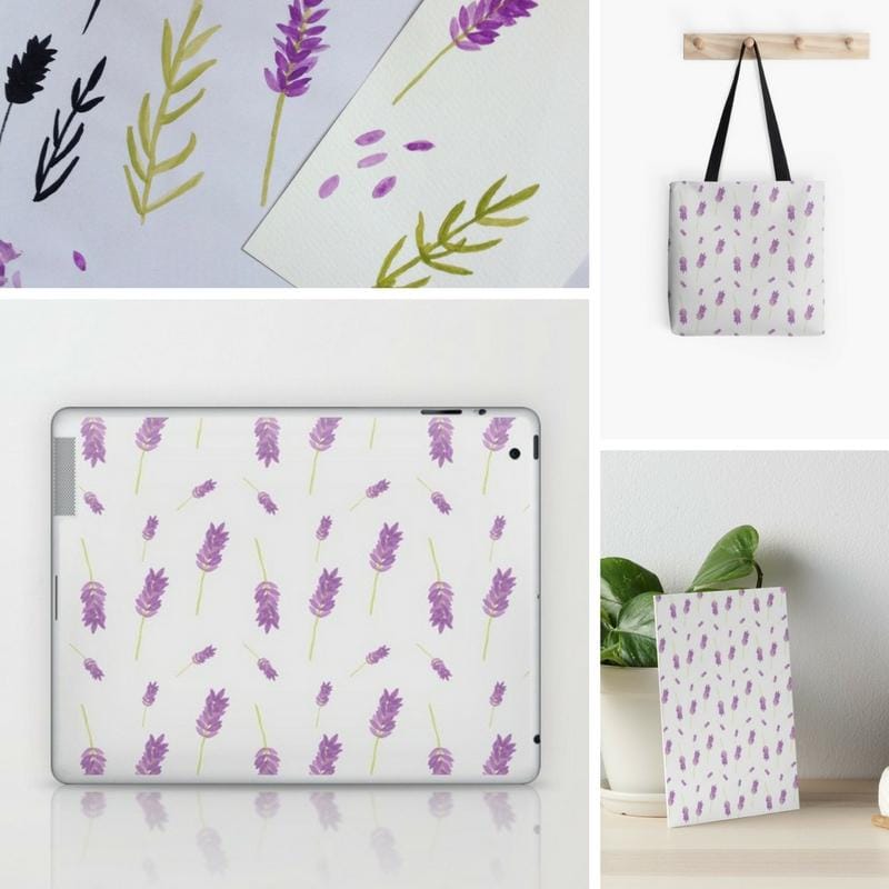 Lavender pattern - image 3 - student project