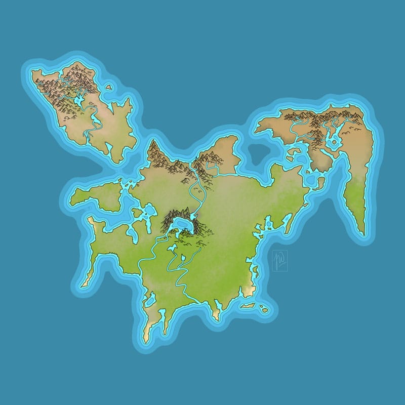 Map Drawing II - Terrain Features - image 3 - student project
