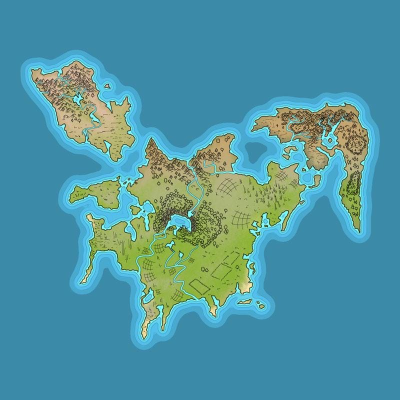 Map Drawing II - Terrain Features - image 4 - student project