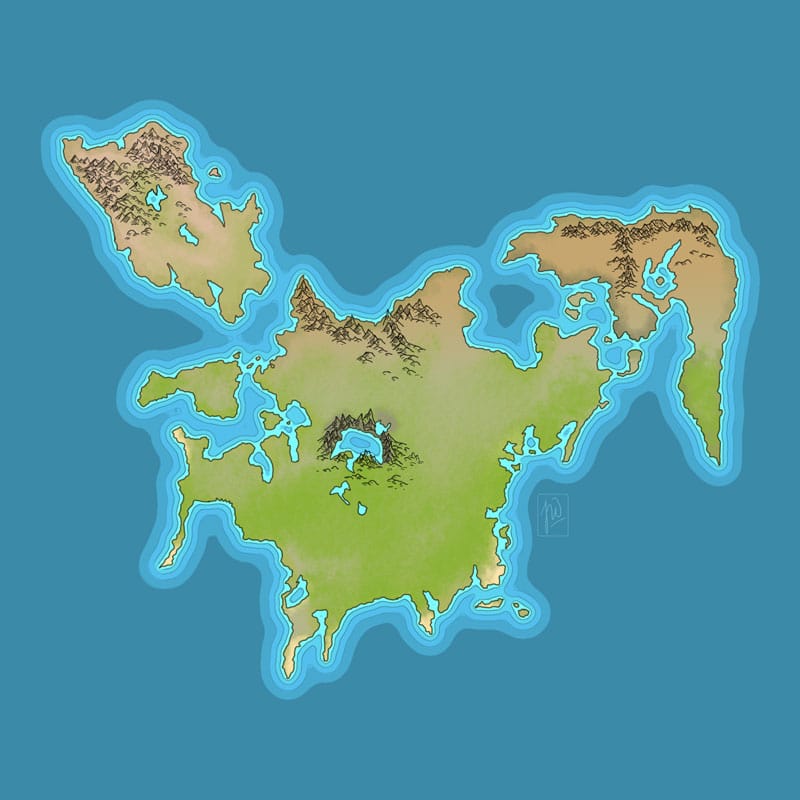 Map Drawing II - Terrain Features - image 2 - student project