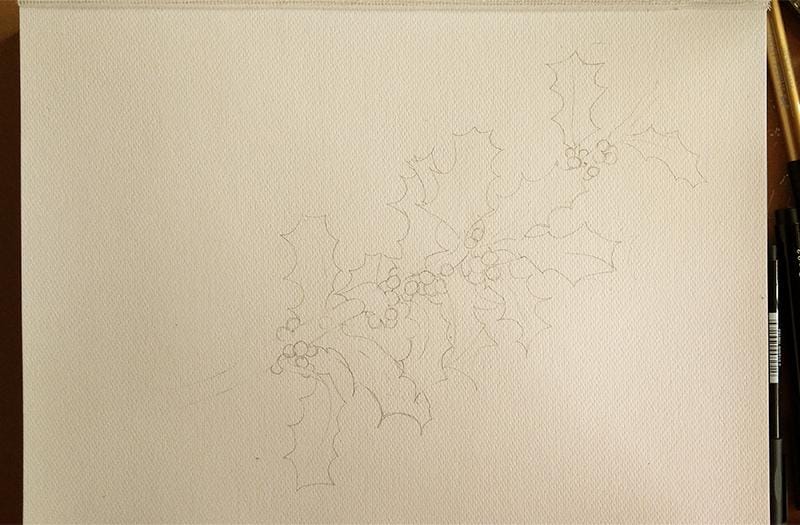 Stechpalme - Holly & Berries - image 1 - student project
