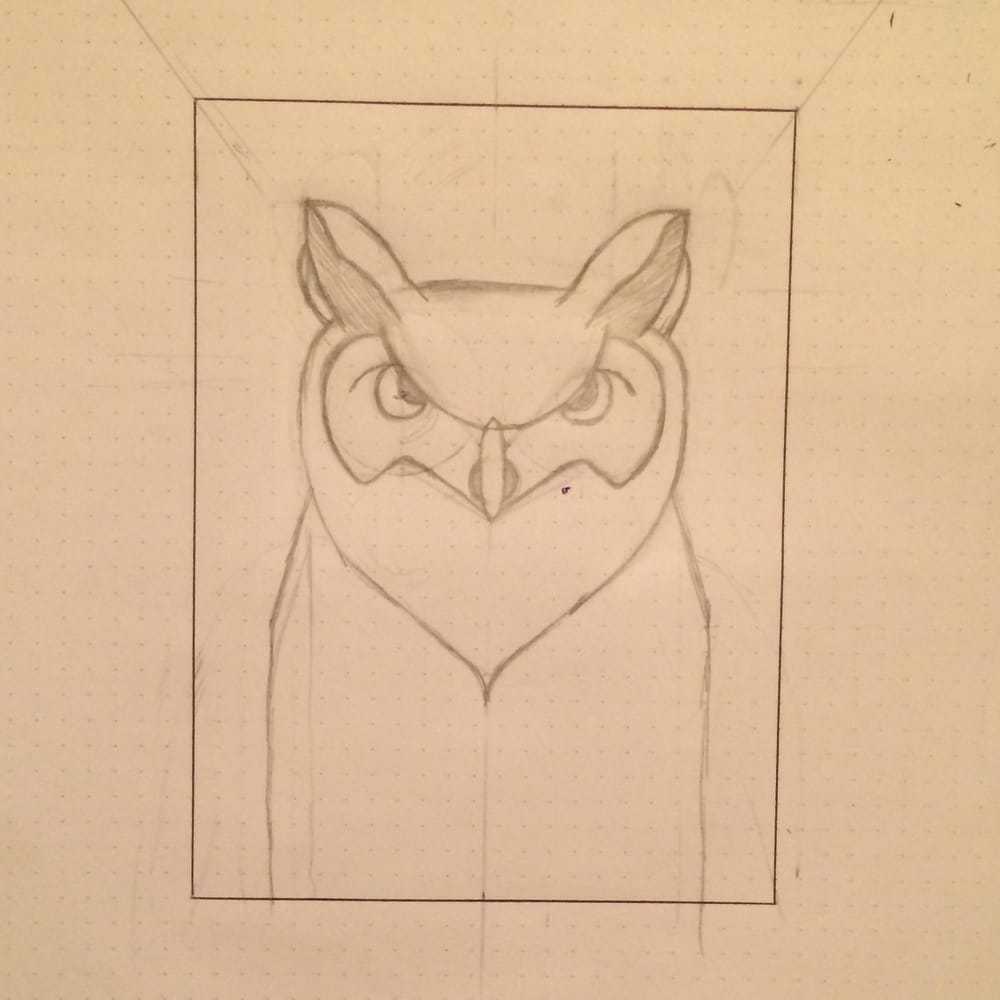 Horned Owl - image 1 - student project