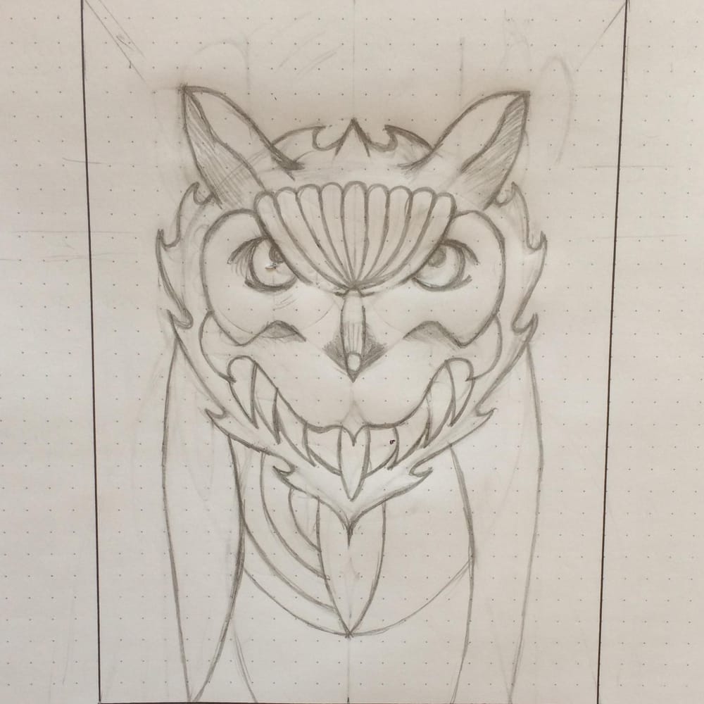 Horned Owl - image 4 - student project