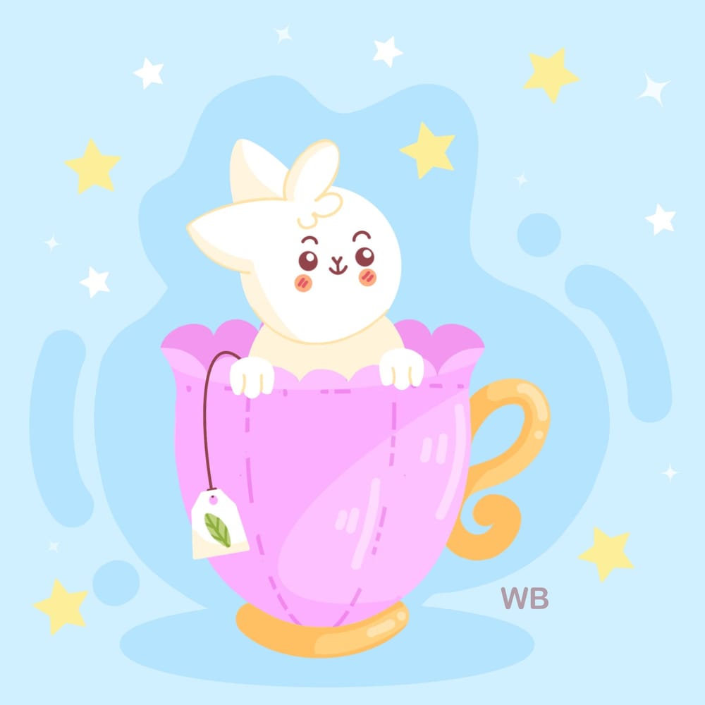 Cute bunny in a teacup - image 1 - student project