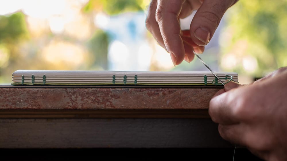 Making a Coptic Binding - image 2 - student project