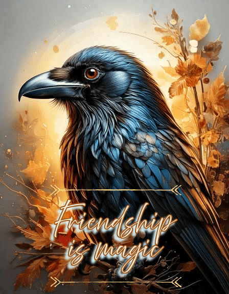 Adobe Firefly Art - Raven - image 1 - student project