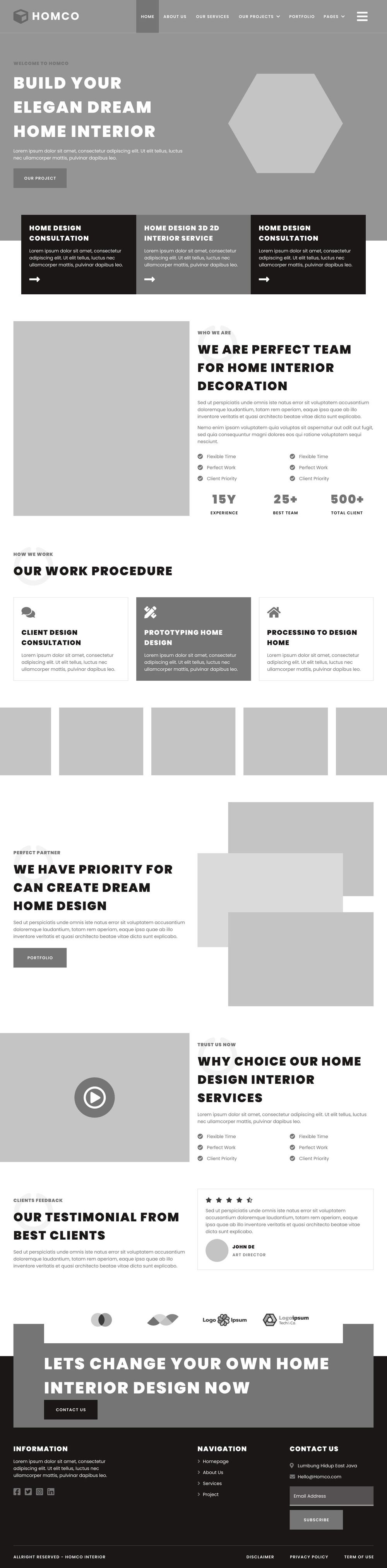 INTERIOR DESIGN HOME PAGE - image 1 - student project