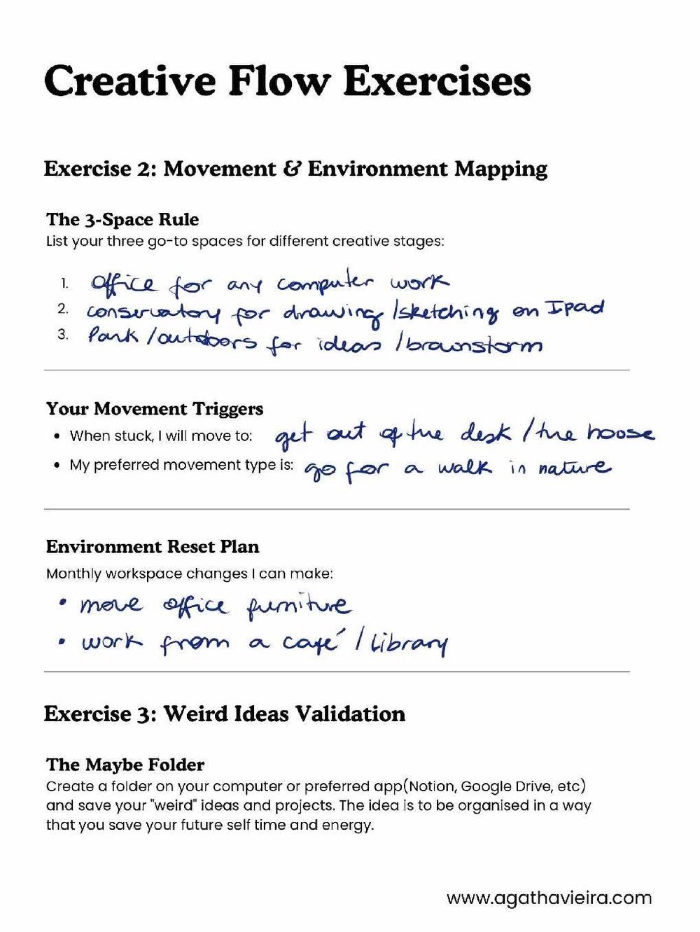 My Creative Flow Map - image 3 - student project