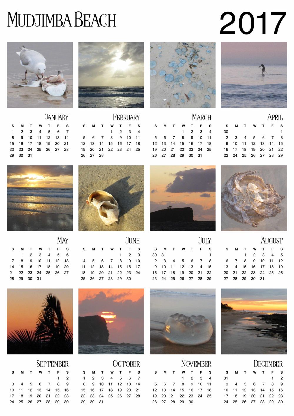 2017 Calendar - Mudjimba Beach - image 1 - student project