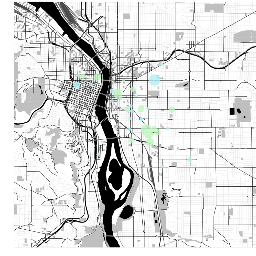 Yelp Queries with Unfolding Maps in Processing - image 1 - student project