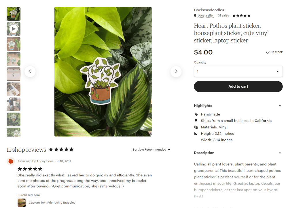 My sticker shop opened this weekend! - image 2 - student project