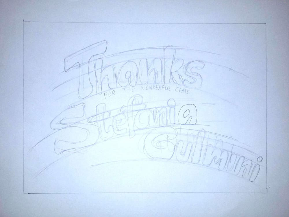 Lettering and Illustration with Watercolors - image 1 - student project