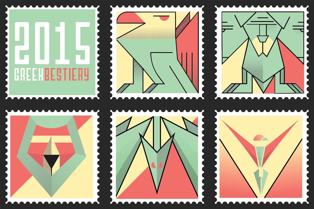 Greek Mythos Bestiary Stampset - image 1 - student project