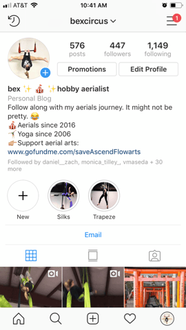 Updating my fitness instagram profile - image 1 - student project