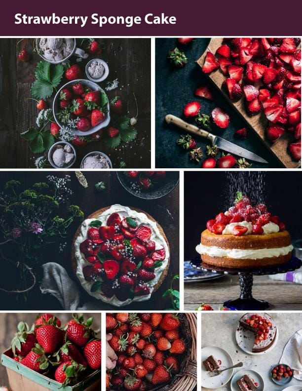 Balsamic Strawberry Sponge Cake - image 1 - student project