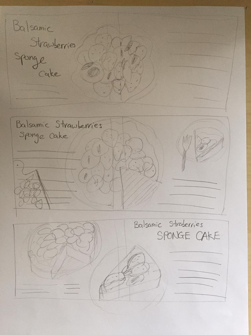 Balsamic Strawberry Sponge Cake - image 3 - student project