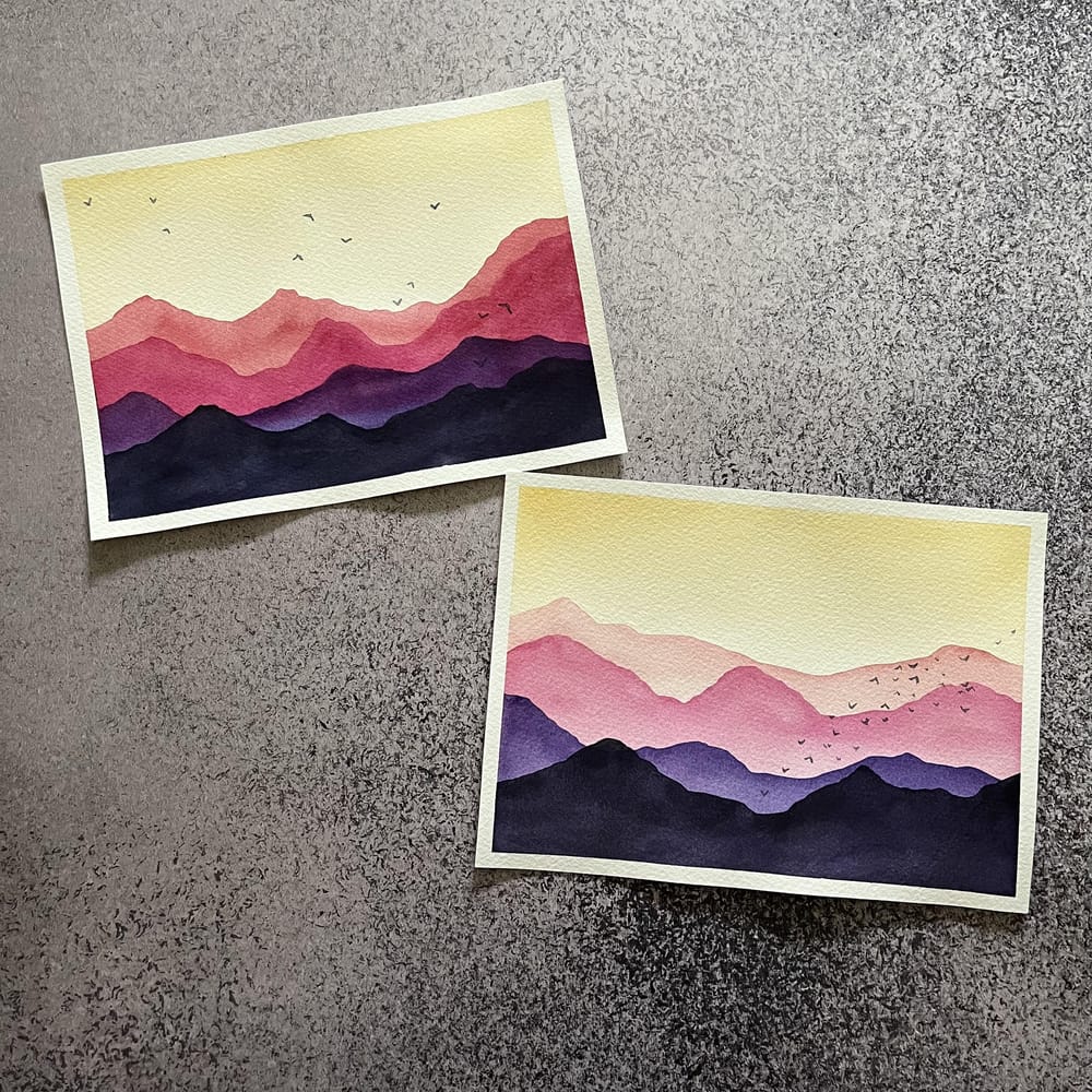 Soft watercolor sketches - image 2 - student project