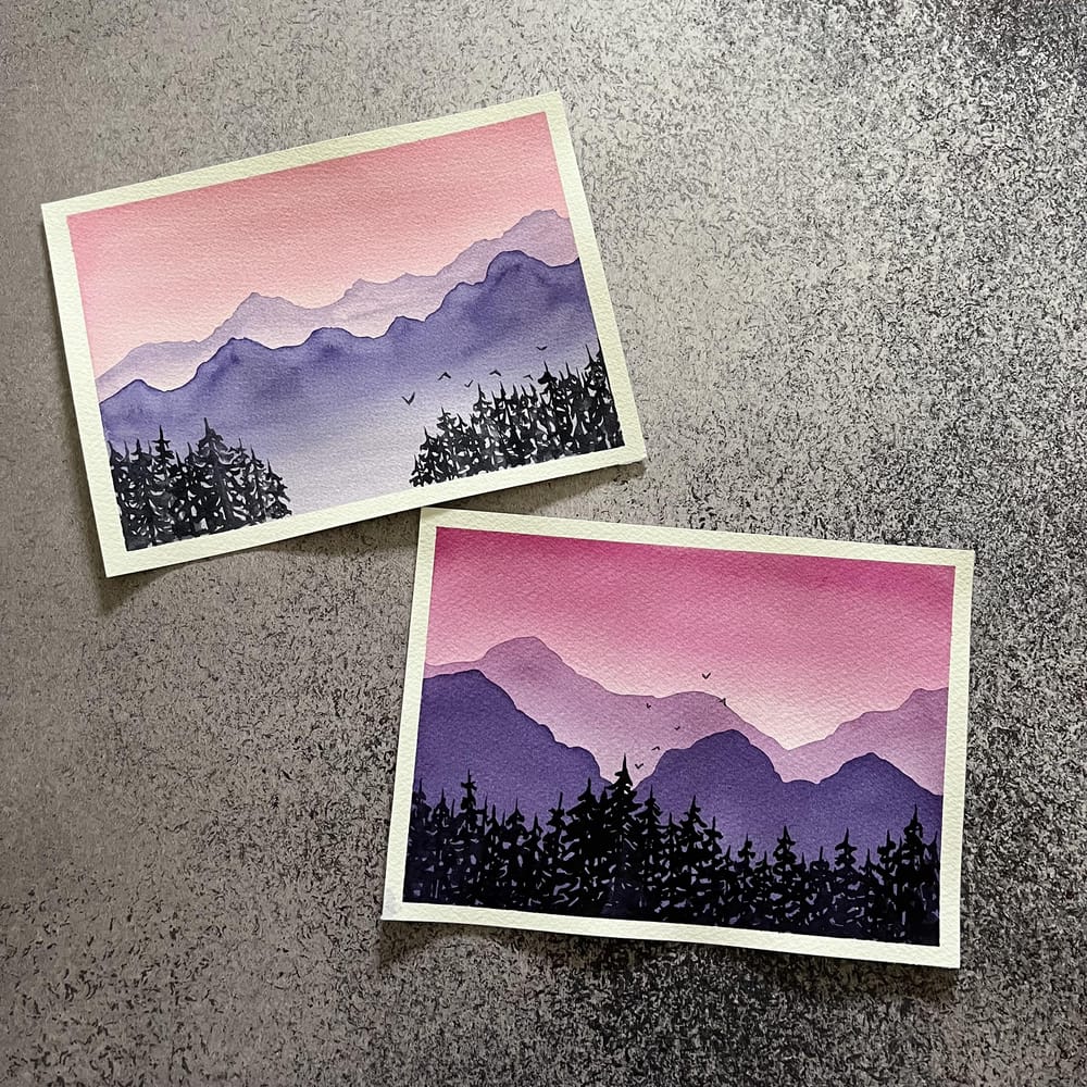 Soft watercolor sketches - image 1 - student project